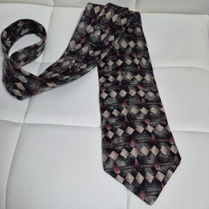 Pierre Cardin Multicolor Geometric Tie